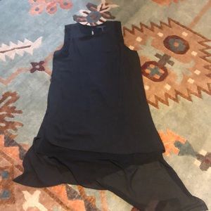 BCBGMAXAZRIA Sheer, black dress